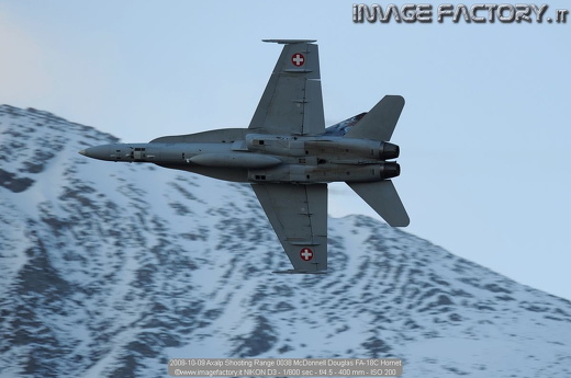 2008-10-09 Axalp Shooting Range 0038 McDonnell Douglas FA-18C Hornet